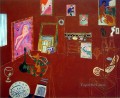 The Red Studio abstract fauvism Henri Matisse